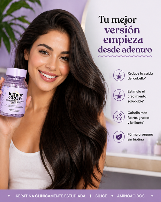 Lemme Grow X 60 Caps– Crecimiento y fortalecimiento capilar