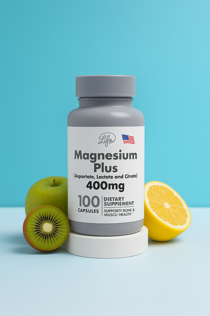 Magnesium Plus "Más energía, menos estrés: tu magnesio diario en 1 cápsula"