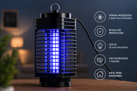 🦟 Lámpara Eléctrica Mata Insectos LED UV