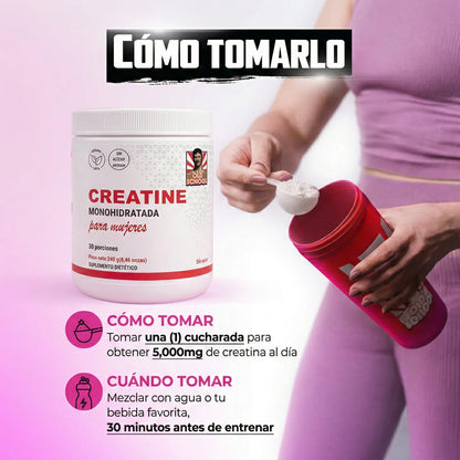 Old School Creatina Monohidratada Para Mujer